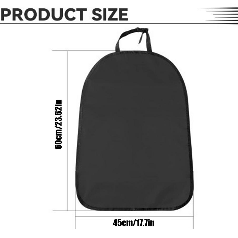 Защитные накладки на спинку сиденья автомобиля, водонепроницаемые, для защиты от грязи, грязи и царапин чёрный