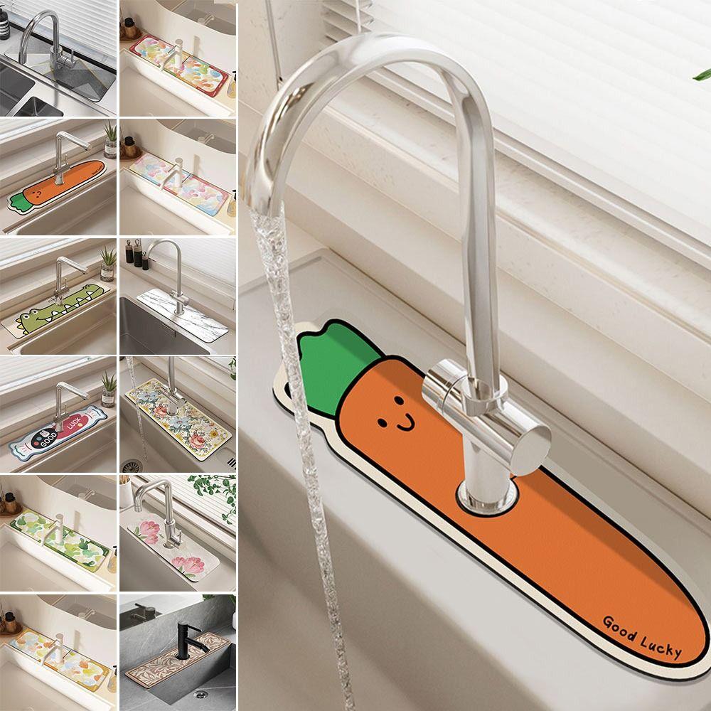 Смеситель для грязи из диатомовой грязи, нескользящая впитывающая подушечка, защита для столешницы, раковины, домашняя кухня 10