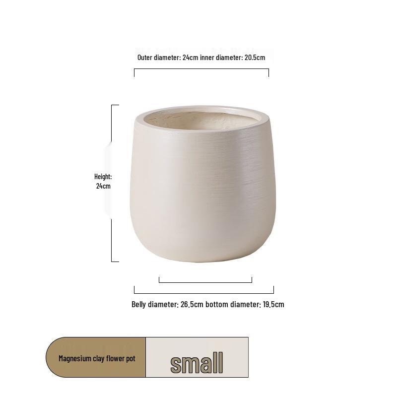 Декоративный горшок из магнезиальной грязи